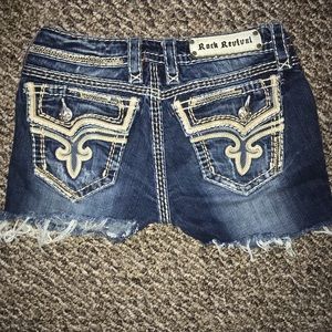 Self cut rock revival shorts
